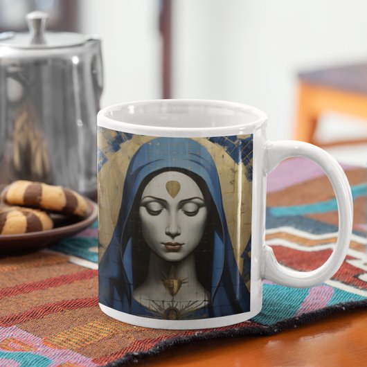Mutter Mary Praying Version 4 Kaffeetasse