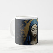Mutter Mary Praying Version 4 Kaffeetasse (Vorderseite Links)