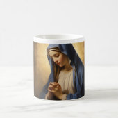 Mutter Mary Praying Version 5 Kaffeetasse (Mittel)