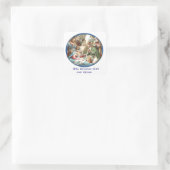 Mutter Mary Quadratischer Aufkleber (Tasche)