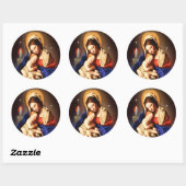 Mutter Mary Runder Aufkleber (Blatt)