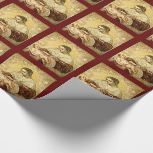 Mutter Mary Wrapping Paper Geschenkpapier (Ecke)