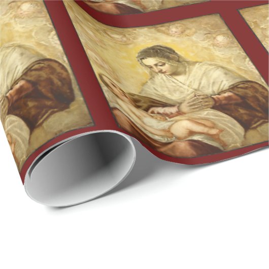 Mutter Mary Wrapping Paper Geschenkpapier (Rolleneckpunkt)