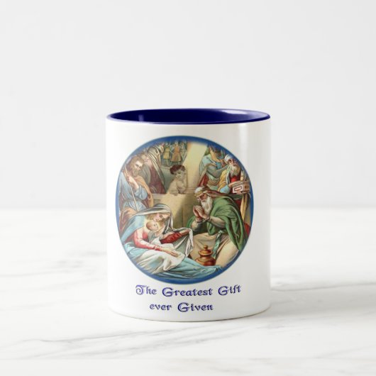 Mutter Mary Zweifarbige Tasse (Mittel)