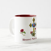 Mutter MAry Zweifarbige Tasse (Vorderseite Links)