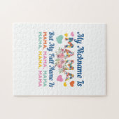 Mutter, mein Nickname ist Mama Geburtstag Puzzle (Horizontal)