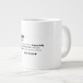 Mutter mein treuer bester Freund Jumbo-Tasse (Vorderseite Rechts)