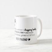 Mutter mein treuer bester Freund Kaffeetasse (VorderseiteRechts)