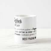 Mutter mein treuer bester Freund Kaffeetasse (Mittel)