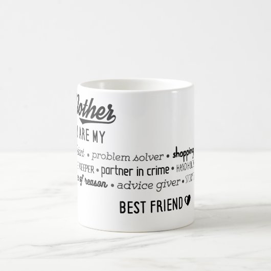 Mutter mein treuer bester Freund Kaffeetasse (Mittel)
