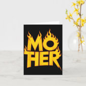 Mutter Metall sagt lustige flammende Band Mutter M Karte (Gelbe Blume)