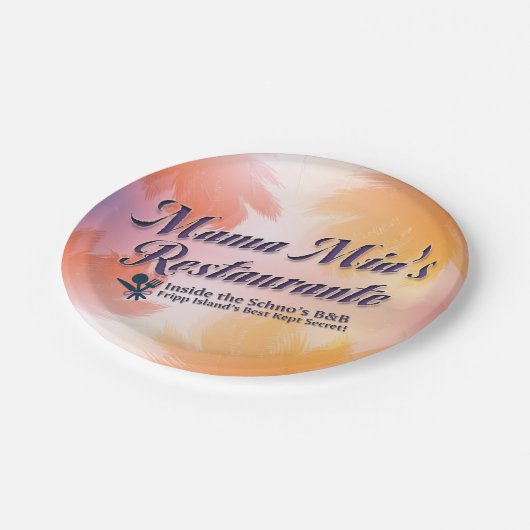 Mutter Mias Restaurante Pappteller (Schrägansicht)