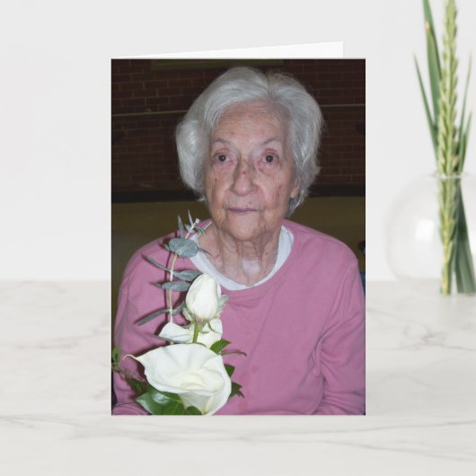 Mutter mit Alzheimer Karte (Vorderseite)