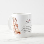 Mutter mit Baby Coffee Tasse Geschenk Idee für Mam (Vorderseite Links)
