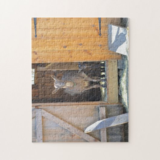 Mutter mit Baby-Goat-Puzzle Puzzle (Vertikal)