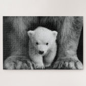 Mutter mit Baby Polar Bären Wildlife Jigsaw Puzzle (Horizontal)