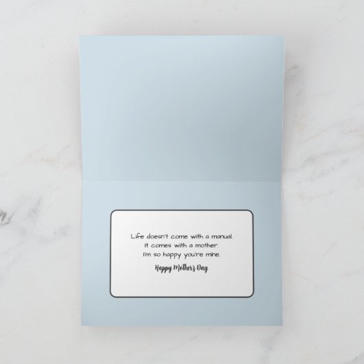 Mutter mit Cygnet wechseln Karte (Innenseite)