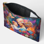 Mutter mit farbenfrohen Babymädchen Zubehörtasche (Offen)