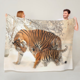 MUTTER MIT IHR CUB FLEECEDECKE