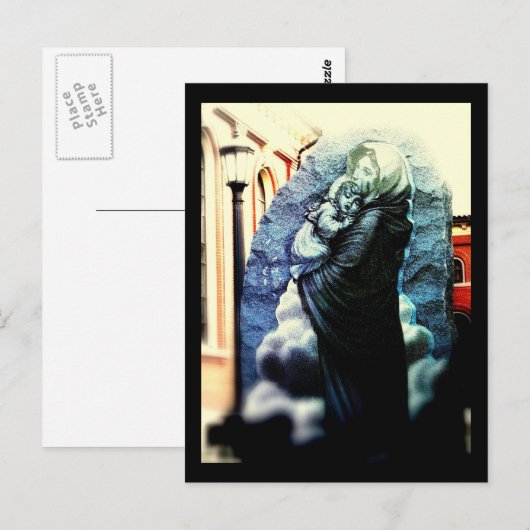 Mutter mit Kind Postkarte (Vorne/Hinten)