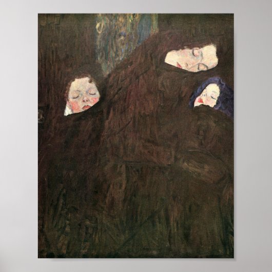 Mutter mit Kindern - Gustav Klimt Poster (Vorne)