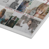 Mutter mit Kindern und Mama 6 FotoCollage Schneidebrett (Ecke)