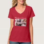 Mutter mit Kindern und Mama 6 FotoCollage T-Shirt (Vorderseite)