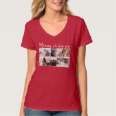 Mutter mit Kindern und Mama 6 FotoCollage T-Shirt (Vorderseite)