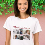 Mutter mit Kindern und Mama 6 FotoCollage T-Shirt<br><div class="desc">Mutter mit Kindern und Familie Mama 6 Foto Collage T - Shirt. Collage of 6 Fotos, eine süße Nachricht in einem trendigen Skript und Namen von Kindern, die die Fotos überlagern. Fügen Sie Ihre 6 Lieblings-Fotos hinzu. Der süße Sake und ein Geschenk zum Geburtstag, Muttertag oder Weihnachten für eine Mutter...</div>