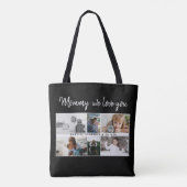 Mutter mit Kindern und Mama 6 FotoCollage Tasche (Rückseite)