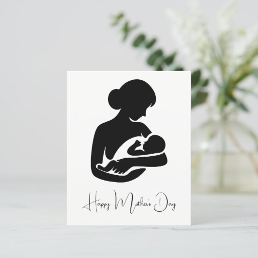 Mutter mit Kindertageskarte (Stehend Vorderseite)