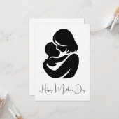 Mutter mit Kindertageskarte Karte (Vorderseite/Rückseite Beispiel)