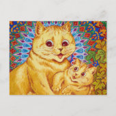Mutter mit Kitten von Louis Wain Postkarte (Vorderseite)