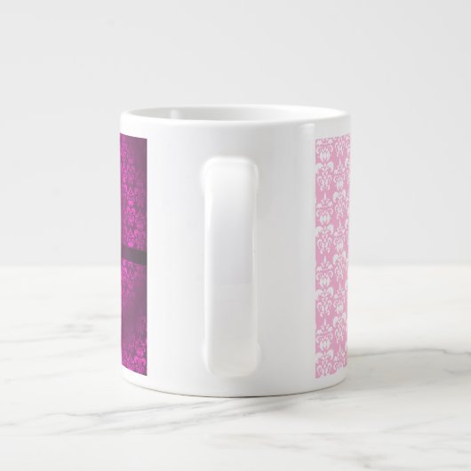 Mutter mit rosa Elefanten Jumbo-Tasse (Rückseite)