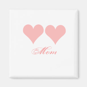 Mutter mit rosa Herzen Magnet