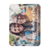 Mütter mit weißer Schrift tagtäglich Foto minimale Magnet (Vertikal)