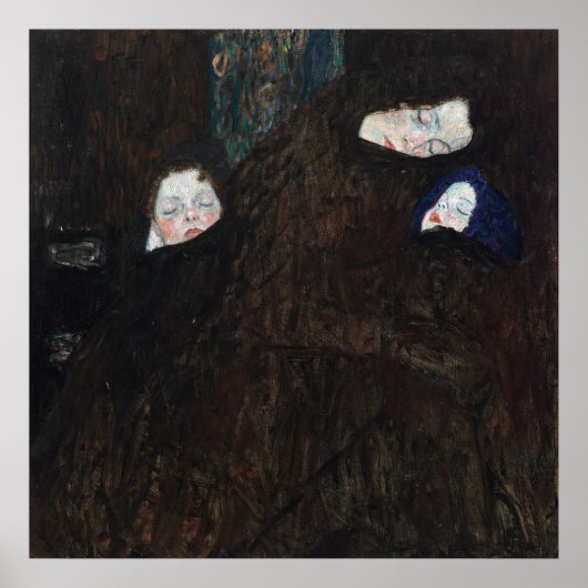Mutter mit zwei Kindern (Familie) — Gustav Klimt Poster (Vorne)