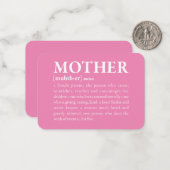 Mutter Mitteilungskarte (Vorderseite/Rückseite Beispiel)