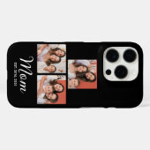Mutter Modern Script Schwarz 3 Foto Case-M Case-Mate iPhone Hülle (Rückseite (Horizontal))