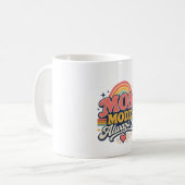 Mutter-Modus Immer An Retro Muttertag Geschenk Kaffeetasse (Vorderseite Links)