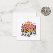 Mutter-Modus Immer An Retro Muttertag Geschenk Mitteilungskarte (Vorderseite/Rückseite Beispiel)