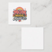 Mutter-Modus Immer An Retro Muttertag Geschenk Mitteilungskarte (Vorne/Hinten)