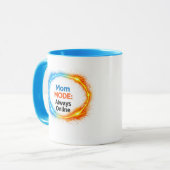 Mutter-Modus Immer Online Lustiger Becher | Tech-I Tasse (Vorderseite Links)