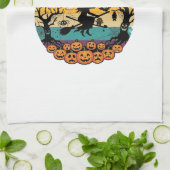 Mutter Monster Halloween Hexe Kürbisse Fledermäuse Geschirrtuch (Gefaltet)
