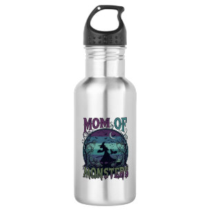 Mutter Monster Halloween Hexe Mond Kürbisse Friedh Edelstahlflasche
