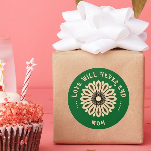 MUTTER, MUTTER, FRAUEN, GEBURTSTAG, GESCHENK SILBE RUNDER AUFKLEBER (Party)