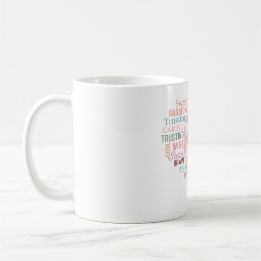 Mutter Mutter Herz Wortart Kaffeetasse (Links)