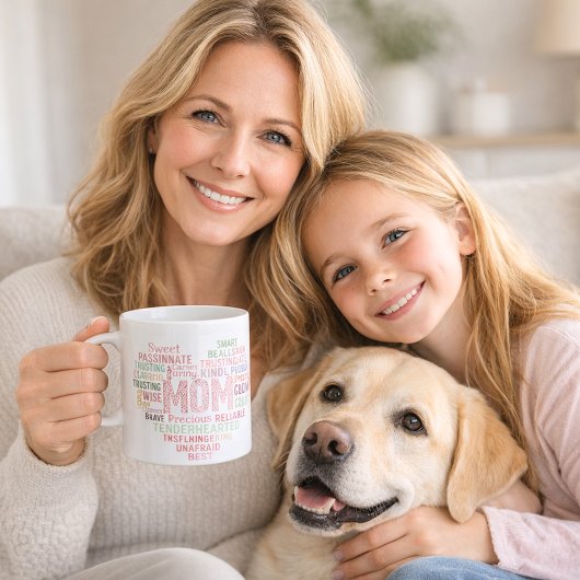 Mutter Mutter Herz Wortart Kaffeetasse