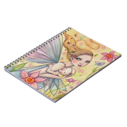 Mutter Mutter Mutter Mutter Mutter und Baby Illust Notizblock (Linke Seite)