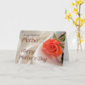 Mutter, Mutterkarte mit rosa Rosa Karte (Gelbe Blume)
